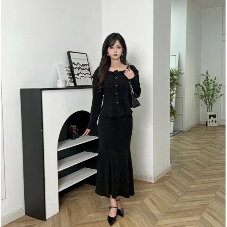 IEF/爱依服2025新款秋季针织上下套装裙