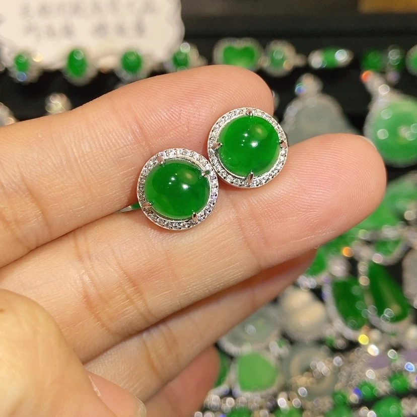 【闪购商品】翡翠未镶嵌耳饰天然翡翠