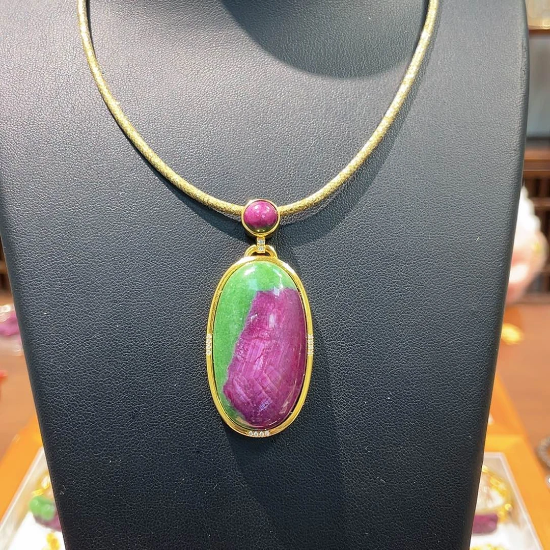 锦纶非金属吊坠红宝