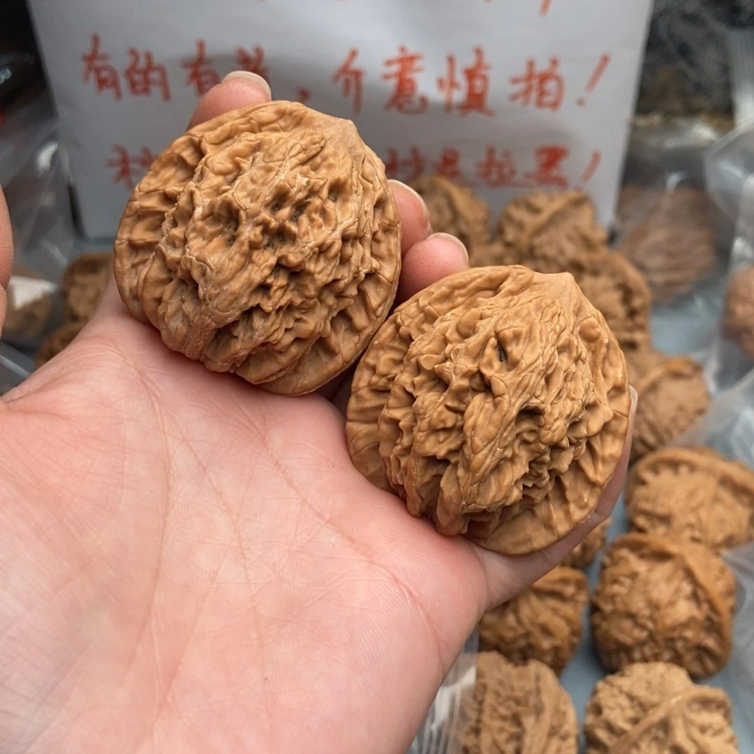 文玩核桃把件二*虎头31