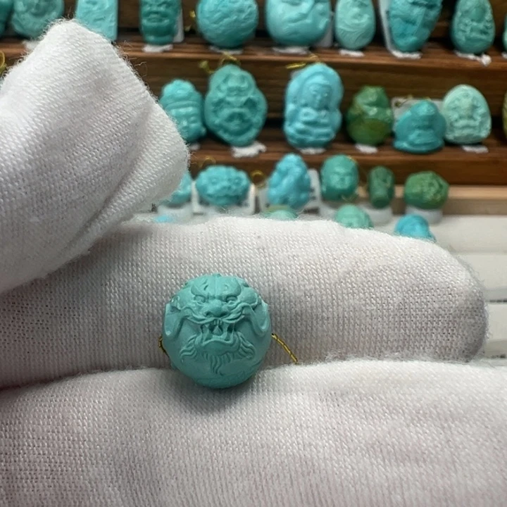 绿松石未镶嵌龙珠11.3mm