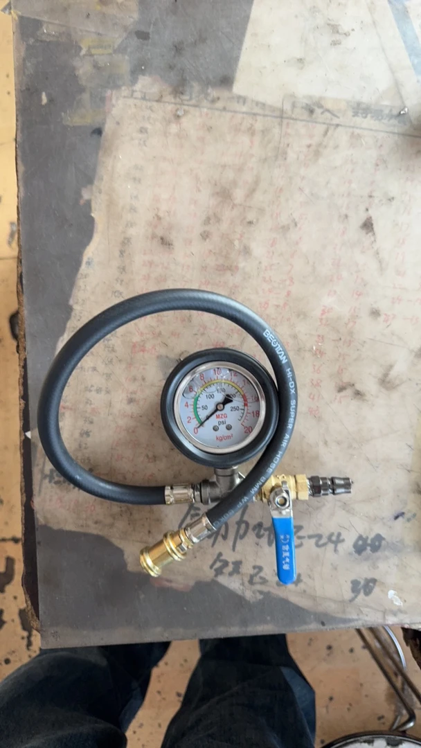 大车小车软管充气管带油表大表头,大铜阀门,防崩锁头.