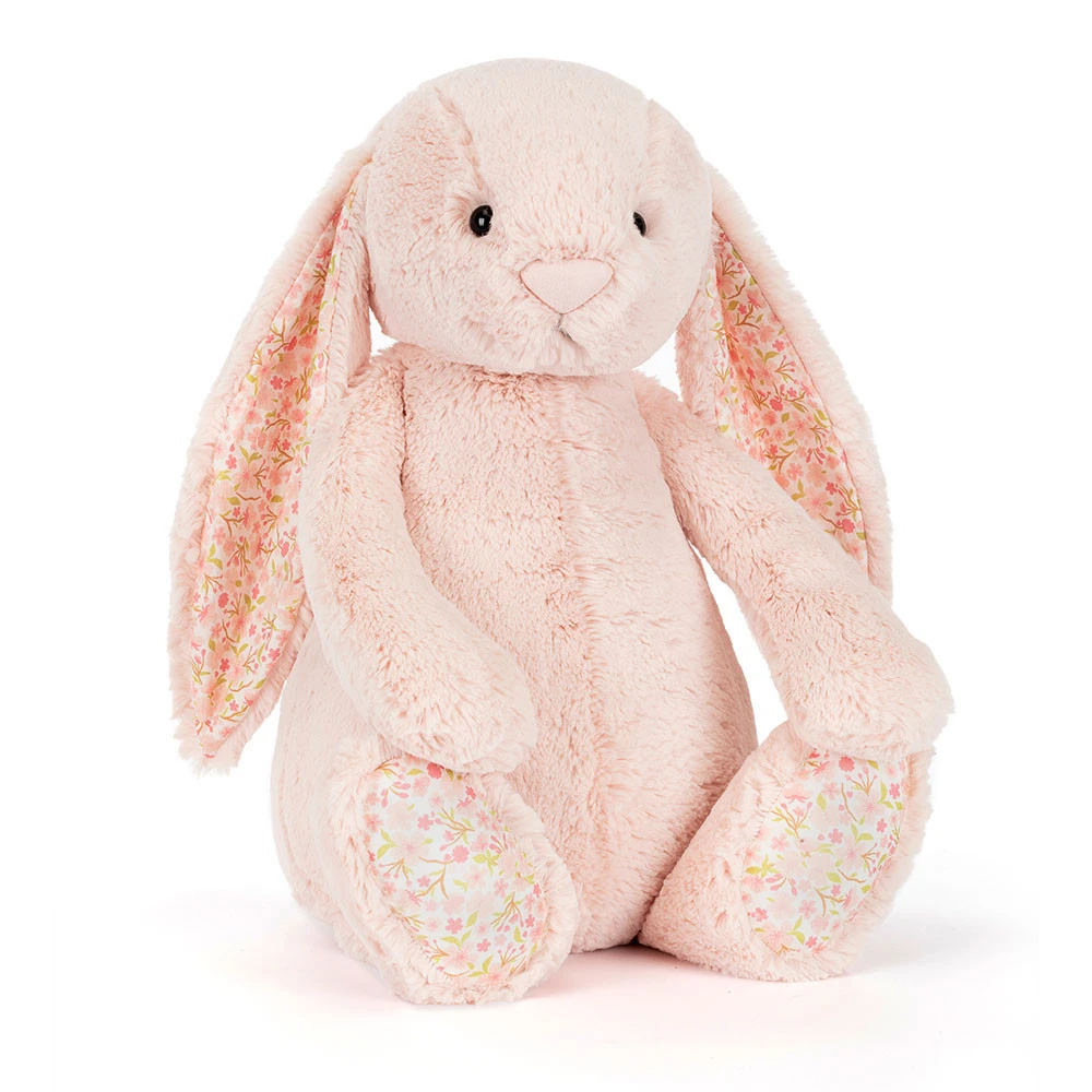 JELLYCAT复活节花布耳邦尼兔玩偶51cm粉色米色