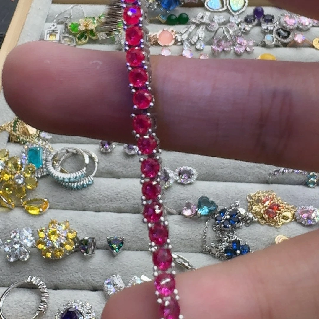 水晶戒指银S925镶嵌