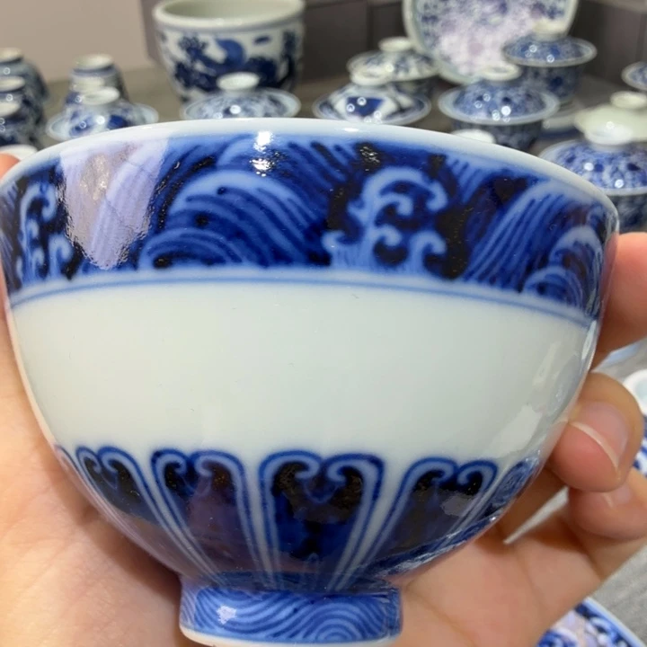 仿明永宣宝相鸡心杯