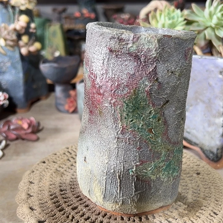 满58包邮手工粗陶高温花盆