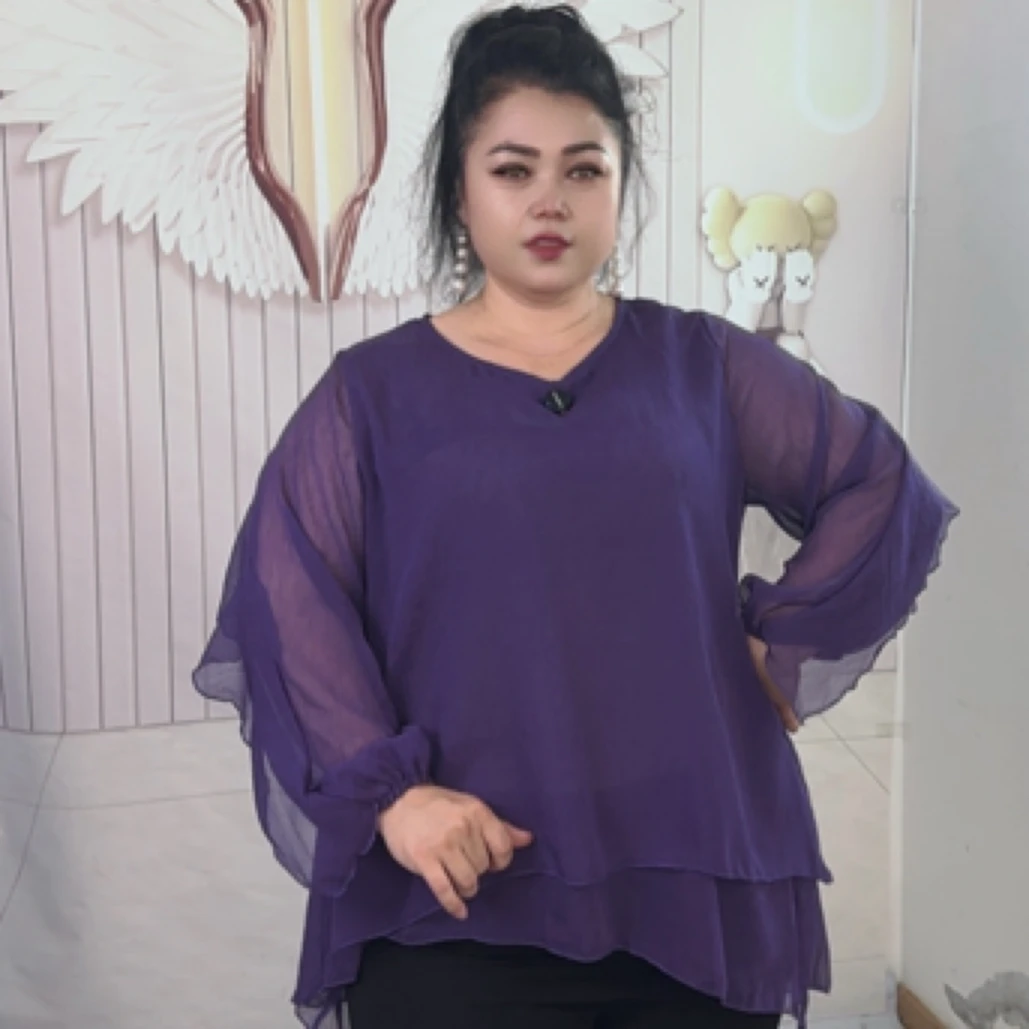 胖美女大码女装大码体恤08