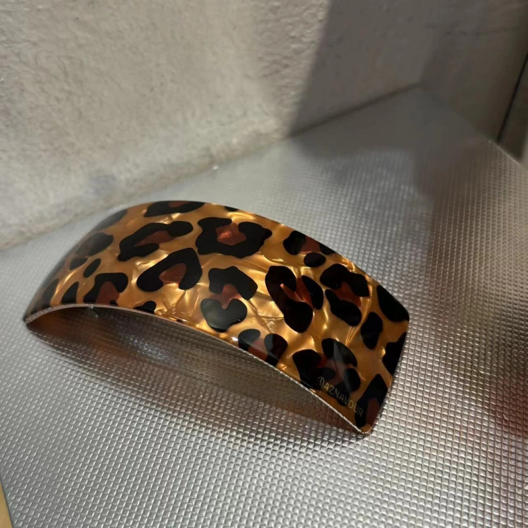 韩国AZ豹纹大弹簧夹发夹Y1302