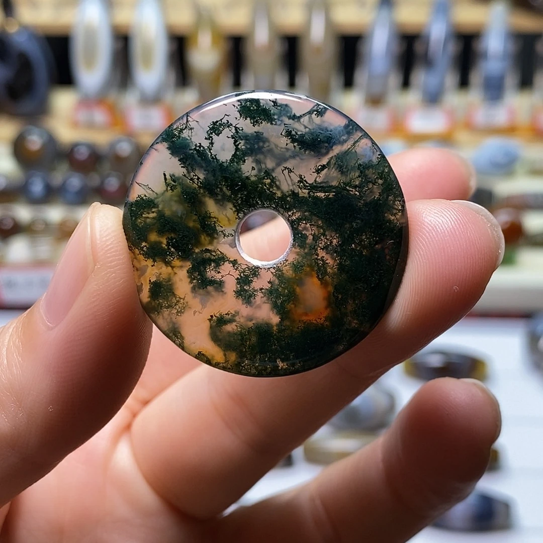 玛瑙/玉髓未镶嵌颈饰精品水草