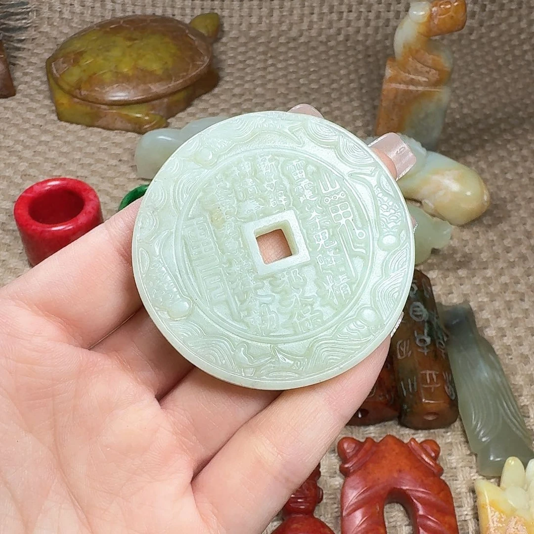 白玉菩提吊坠挂件