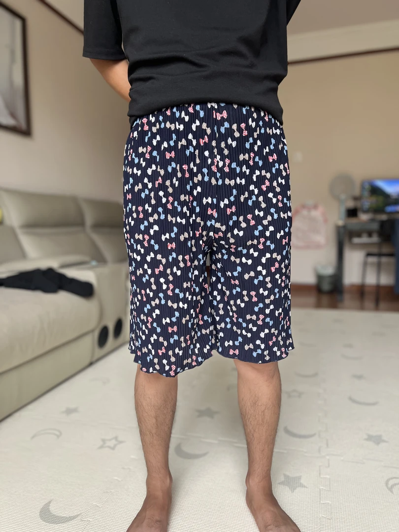 冰丝泡菜五分裤，奶奶裤碎花裤花花裤凉感韩版阔腿裤直筒不沾身