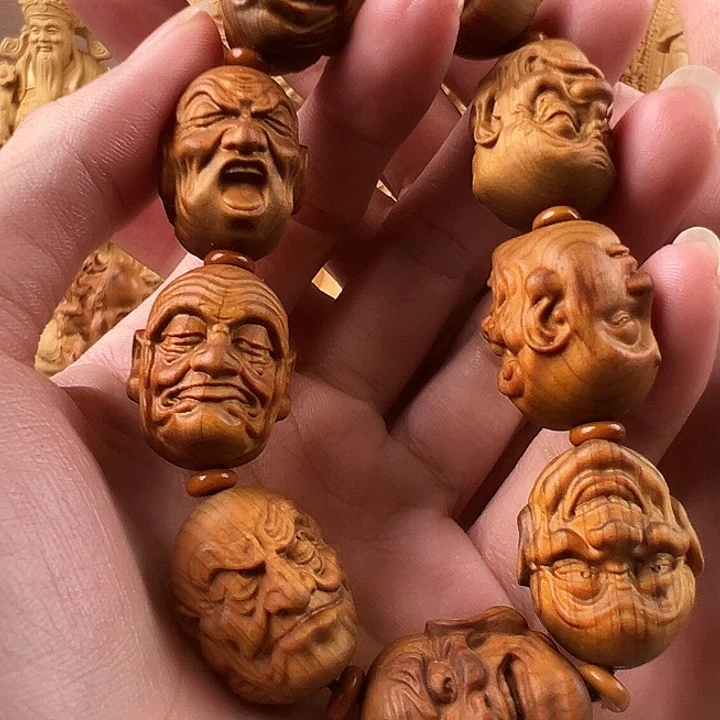 柏木（崖柏）十八罗汉手串