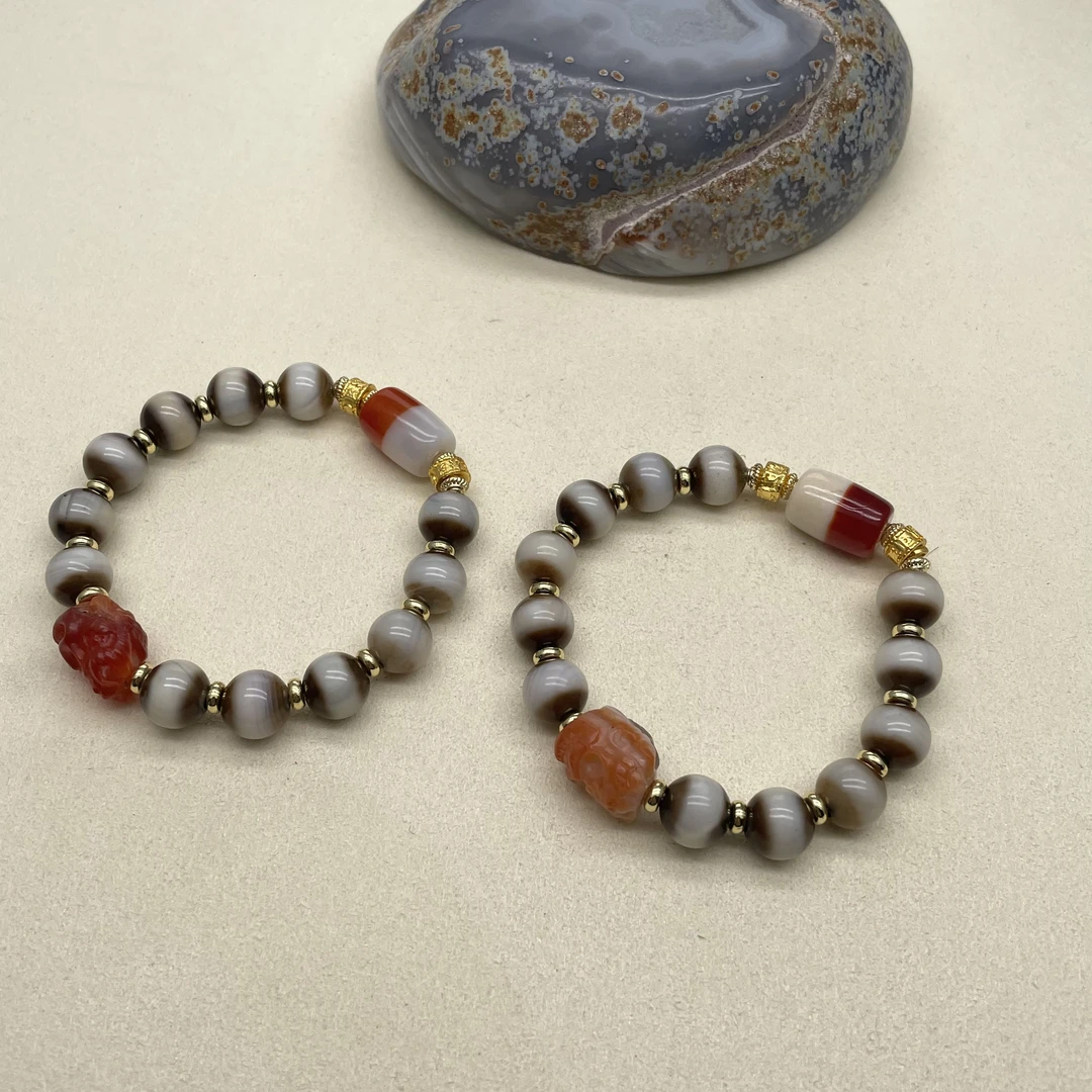 艺品堂10mm 一线药师珠手链 设计款手链 多样性发一 珠宝
