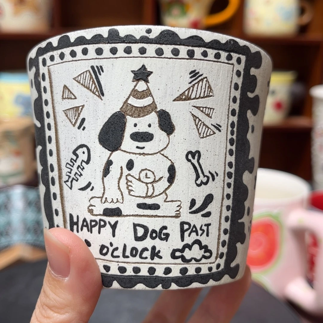 琦***崽摆件陶景德镇陶瓷马克杯