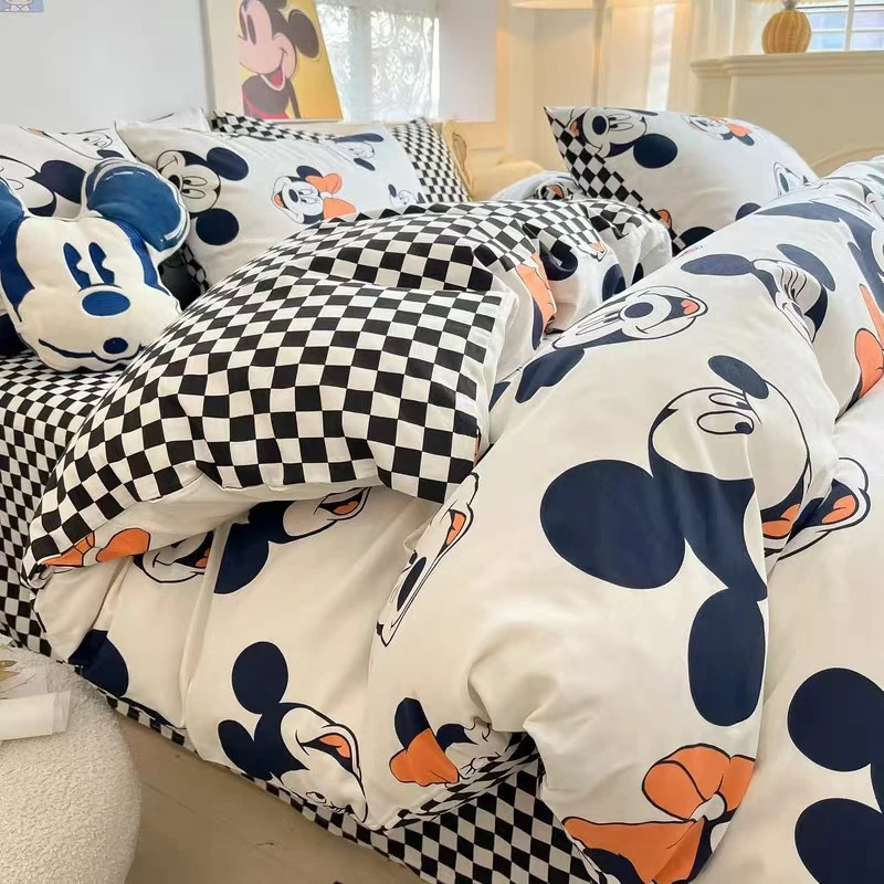 清货！小玲子 可爱卡通断码款 全棉纯棉印染工艺床品四件套
