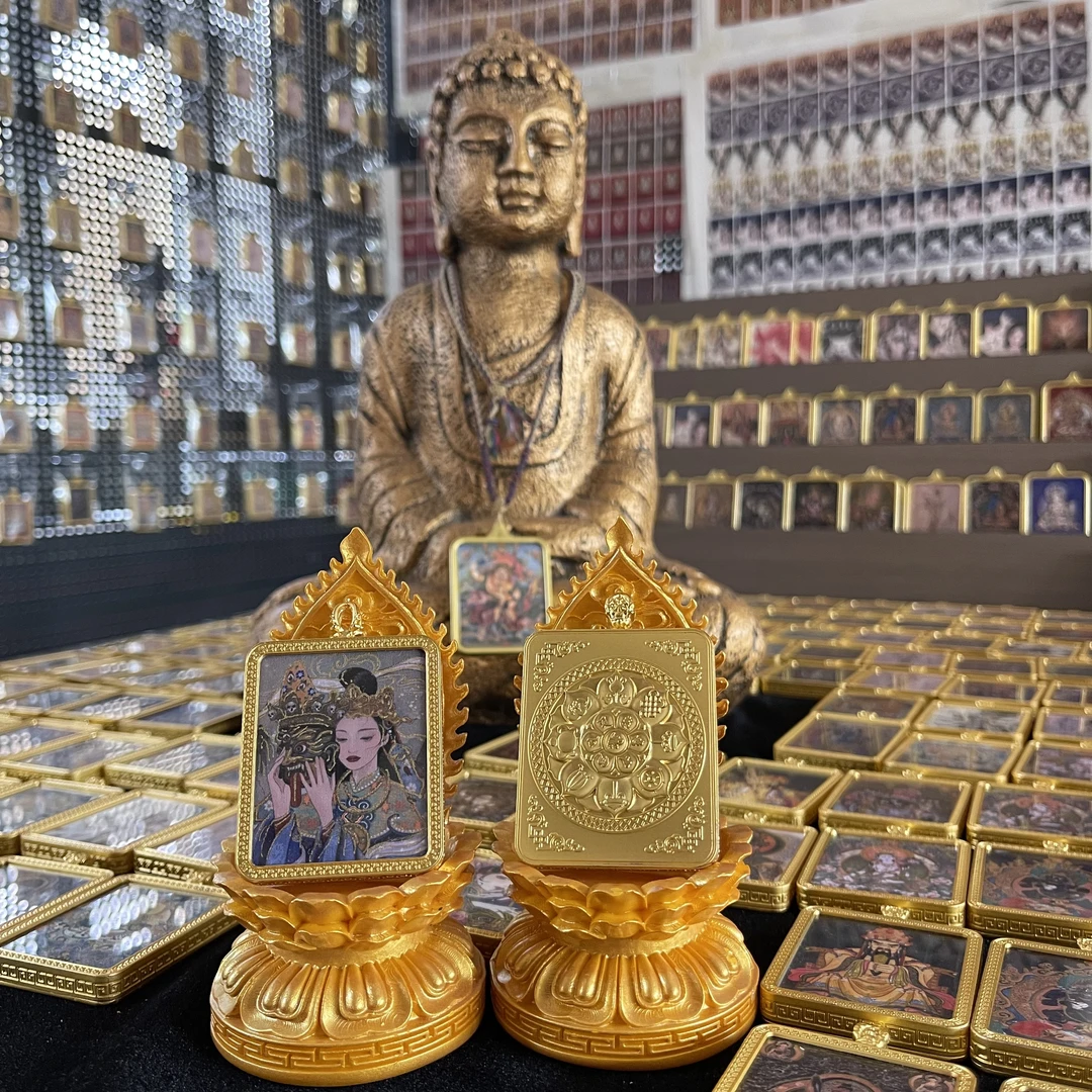 白鹤福利专享合金壳＋3d打印＋手绘描金送黑色经典绳＋财库贴