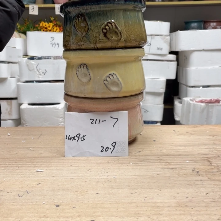 紫砂花盆多肉花盆微瑕7