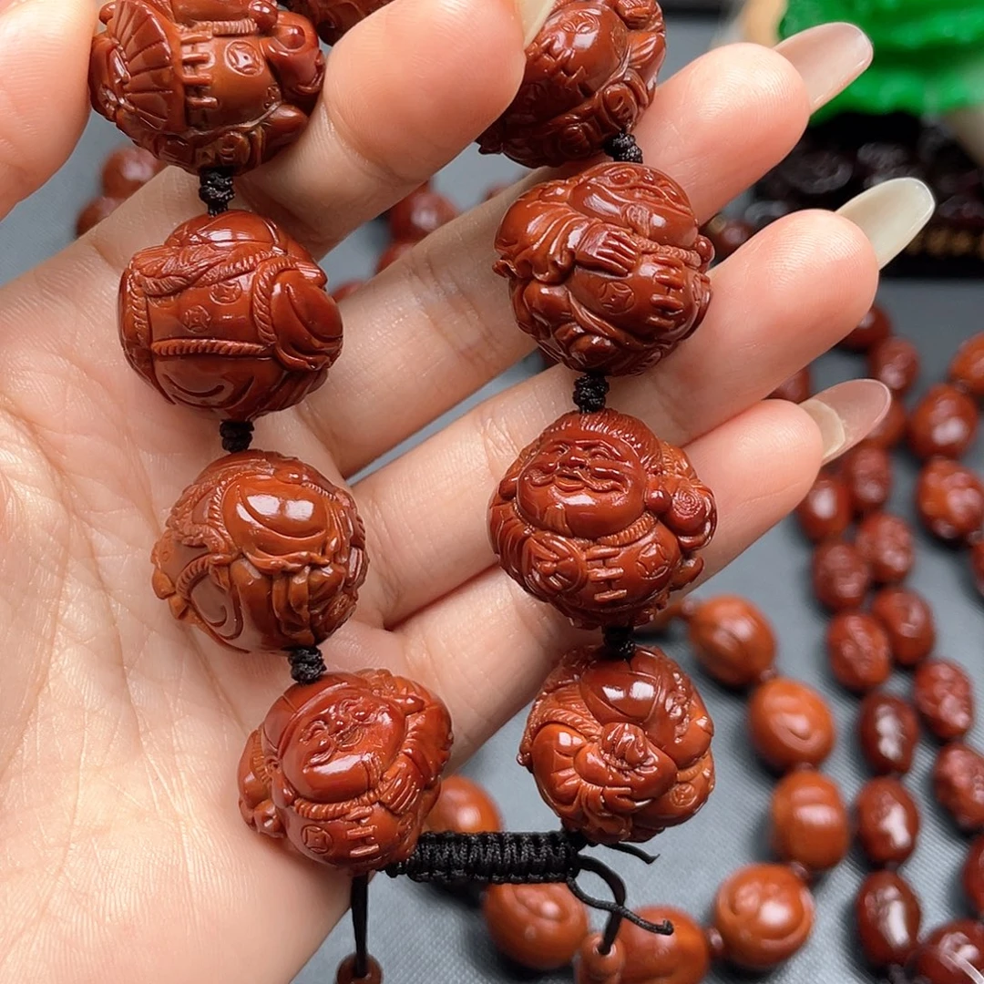 无***生手串橄榄核财神手串