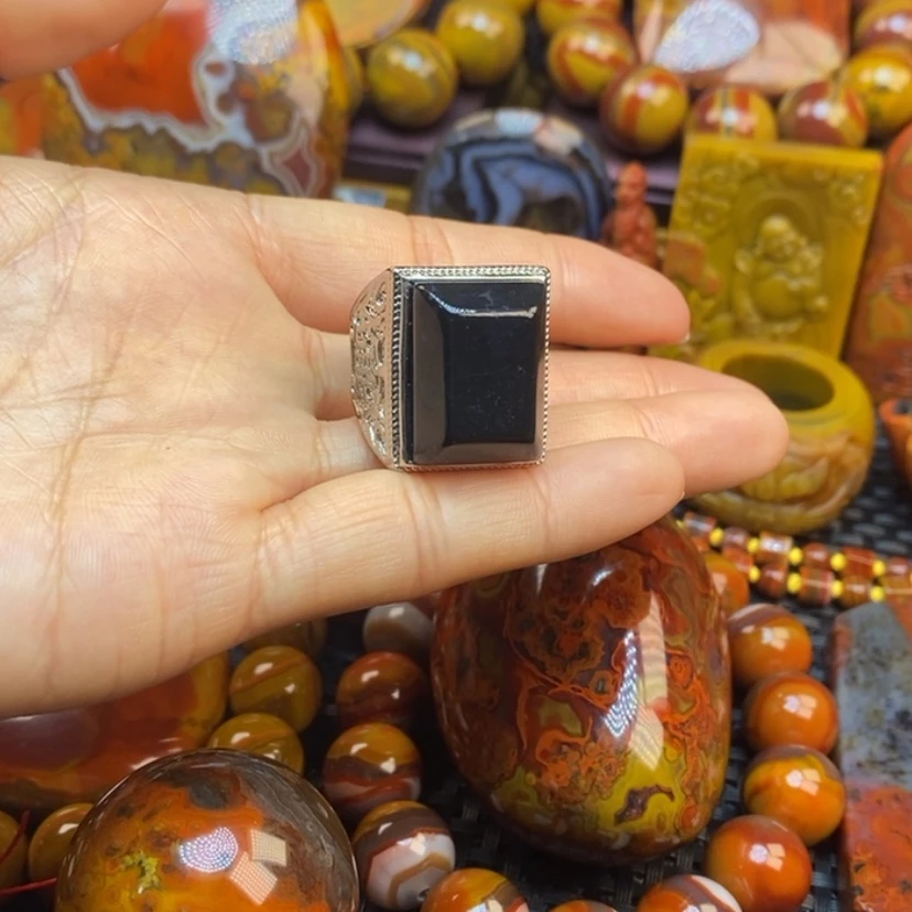 【闪购商品】玛瑙/玉髓戒指合金