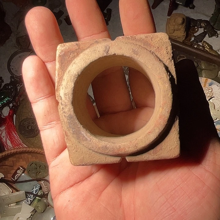 歌***石材工艺品摆件琮