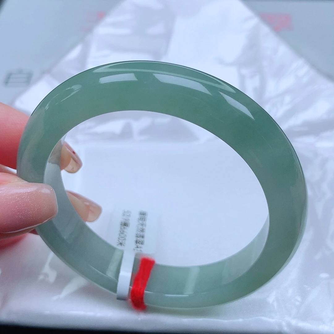 翡翠手镯未镶嵌冰胶满色33