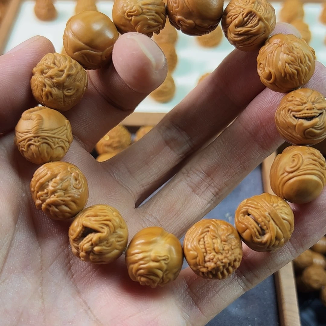 隔***丶猴头核桃吊坠八戒臻选猴头单籽