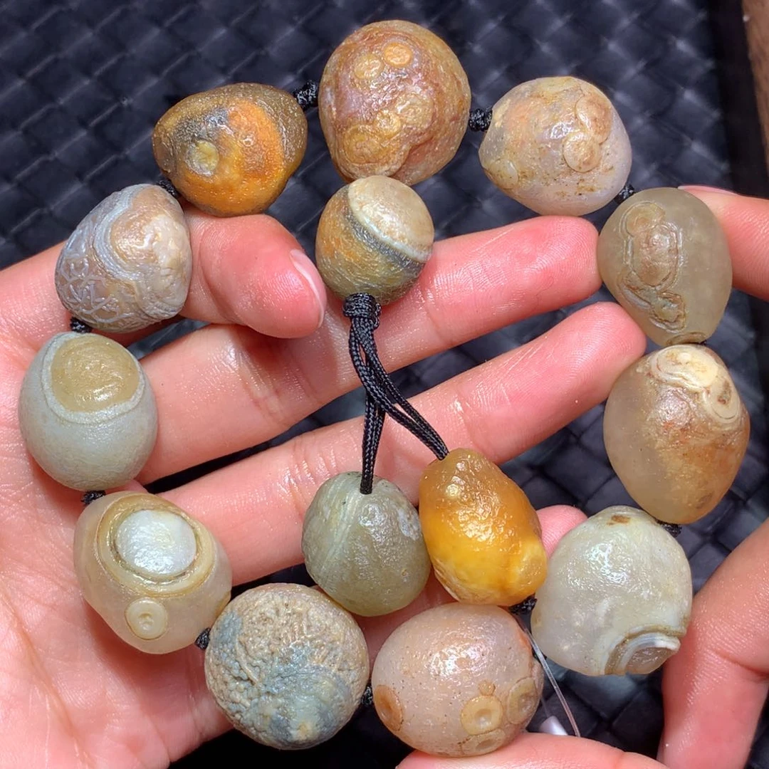 未镶嵌玛瑙/玉髓珠宝半成品