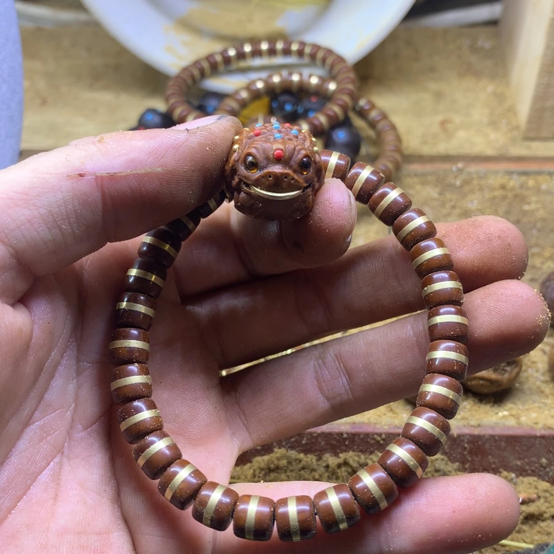 小***油紫金鼠吊坠腰带➕金蟾