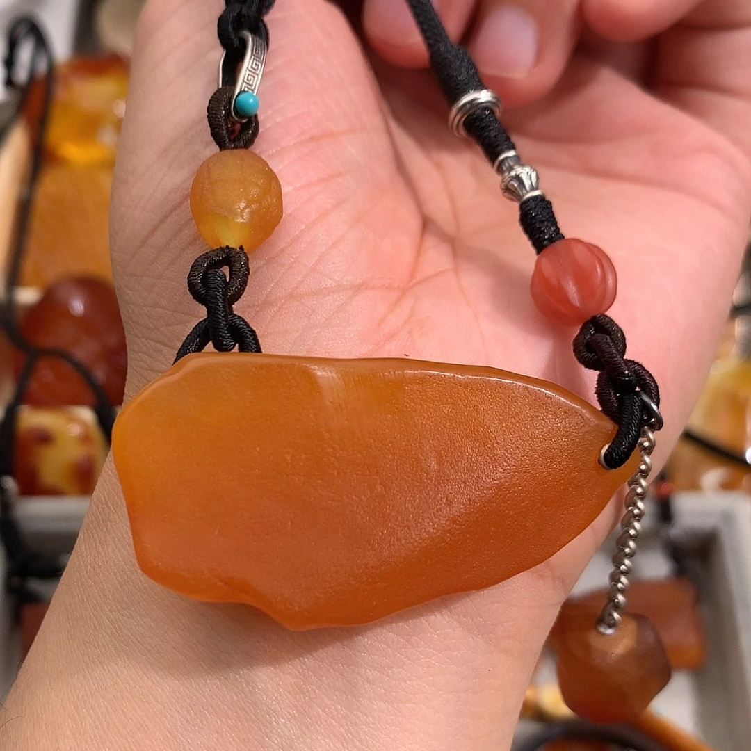 蜜蜡裸石未镶嵌你