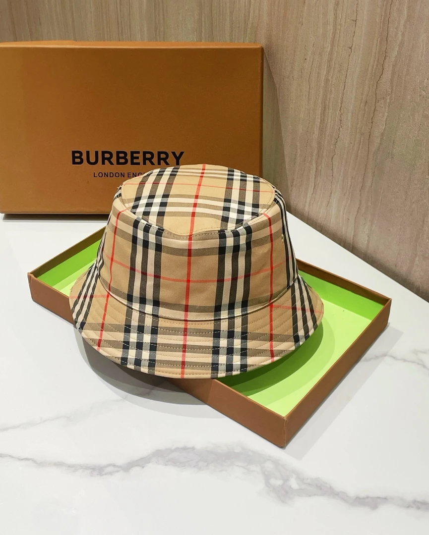 未使用 BURBERRY/博柏利 渔夫帽/菱格线条经典不过时/xl码 头围61