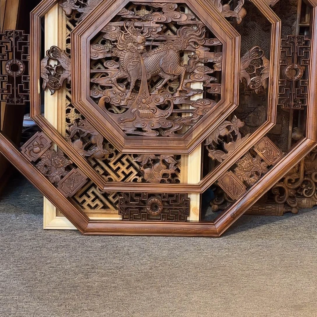 银***河麻仿古木雕工艺品