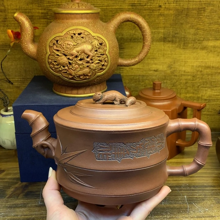 茶壶紫砂光***。紫砂壶茶具