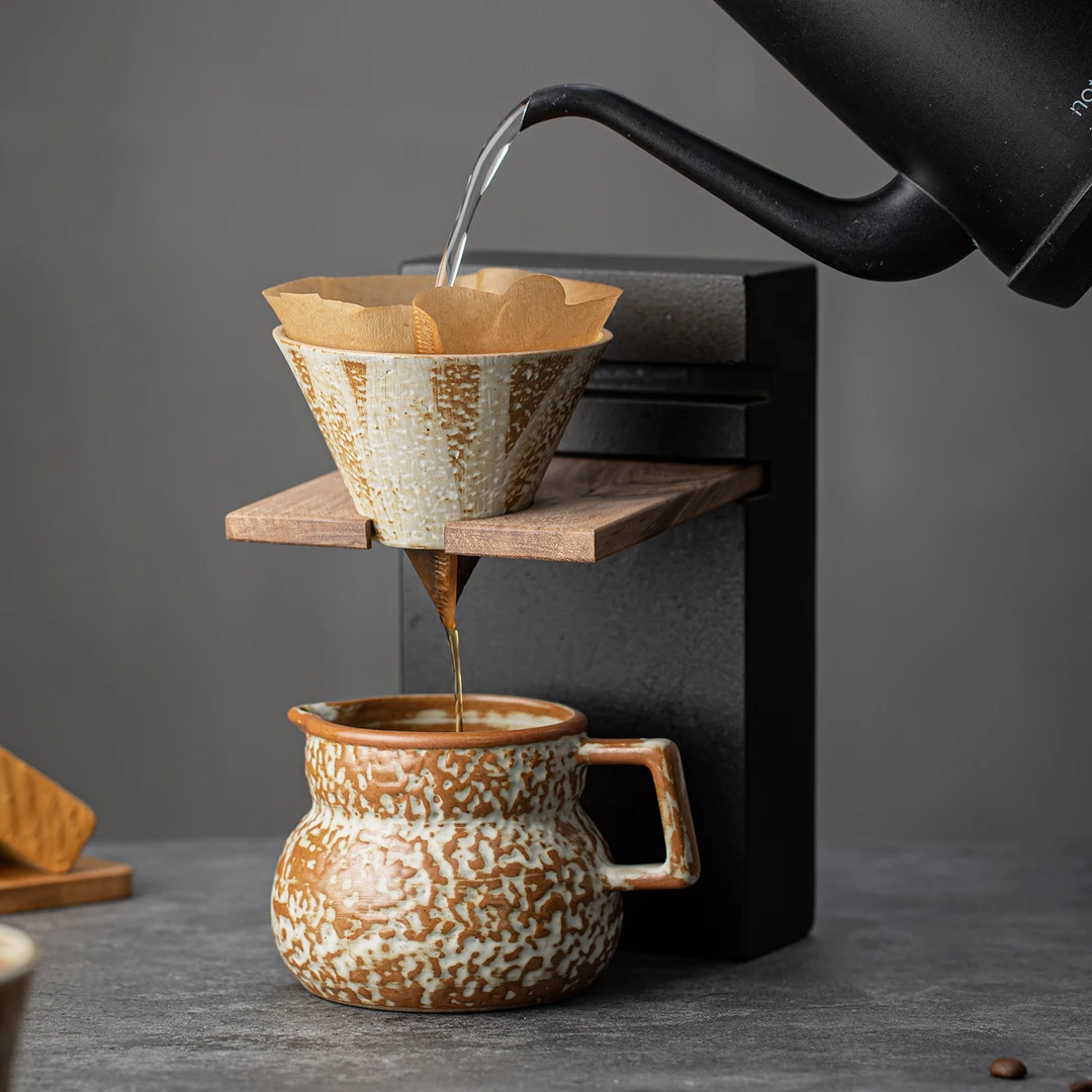 咖啡杯水杯陶瓷特别好看的小众精致高颜值高级感复古的手冲咖啡杯