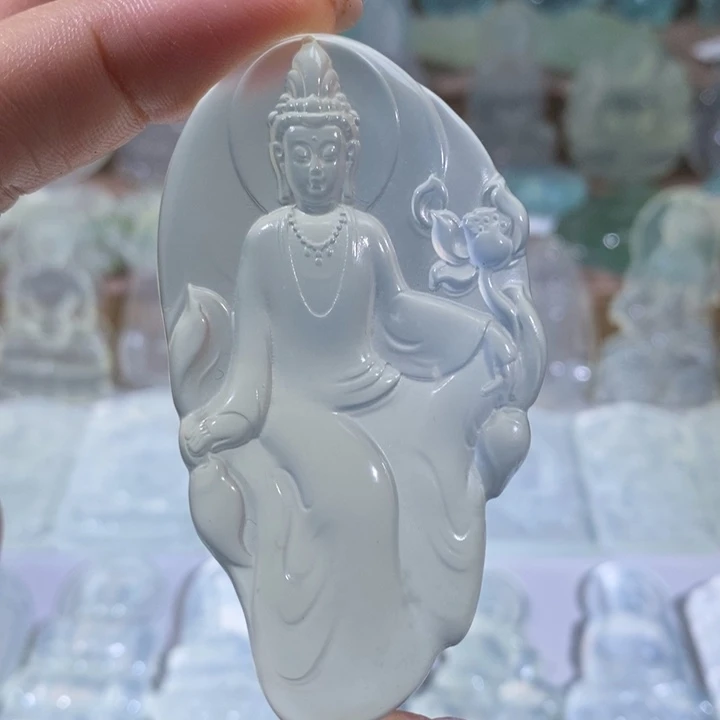 岫玉未镶嵌吊坠吊坠