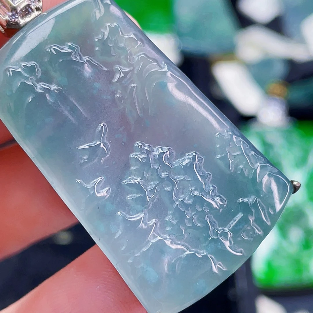 翡翠未镶嵌颈饰234