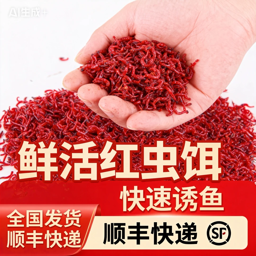 净虫发货鲜活红虫活体活饵鲫鱼野钓拉饵营养丰富钓鱼饵料
