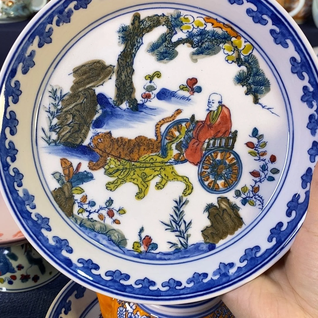瓷片景德镇陶瓷茶盘1个