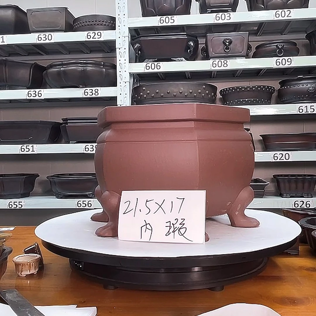 紫砂花盆宜兴紫砂6号