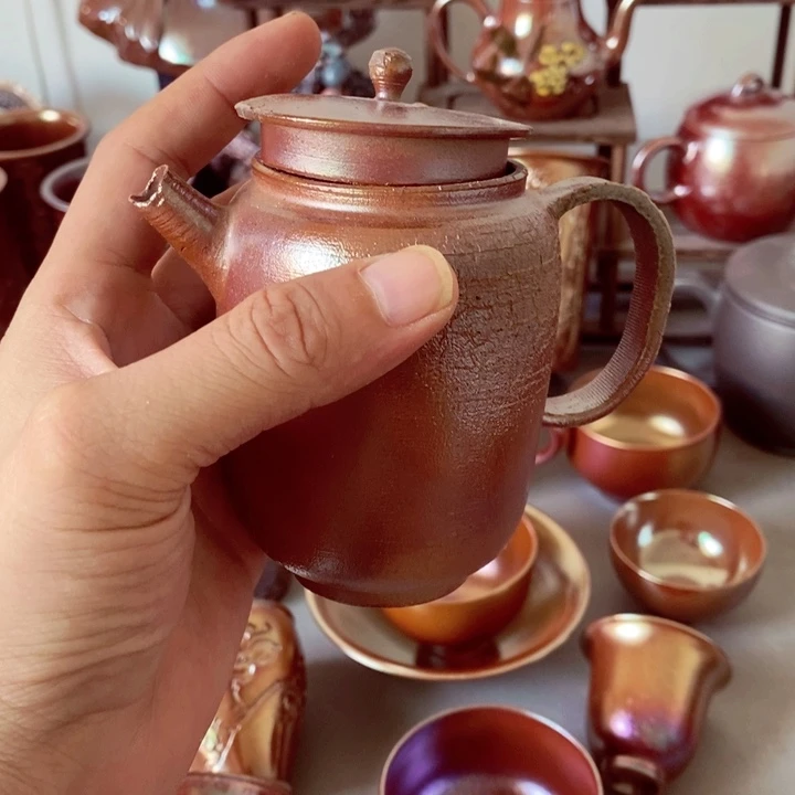柴烧茶具陶瓷杯子