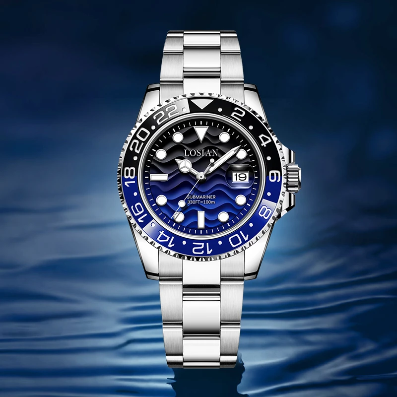 潜航者系列防水夜光男士全自动手表L2100-G