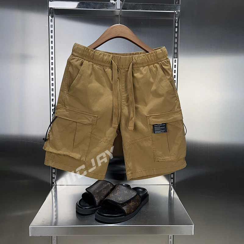 【高端】夏季新款日系工装短裤男潮牌宽松透气大口袋百搭五分裤中裤