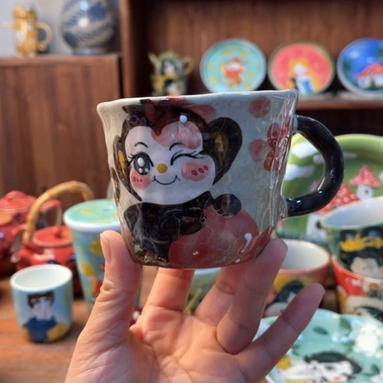 瓦当景德镇釉下手绘陶瓷