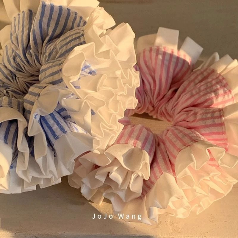 洋气氛围感发绳发圈头饰高级感肠圈高弹扎头缎面甜美发饰头绳韩国