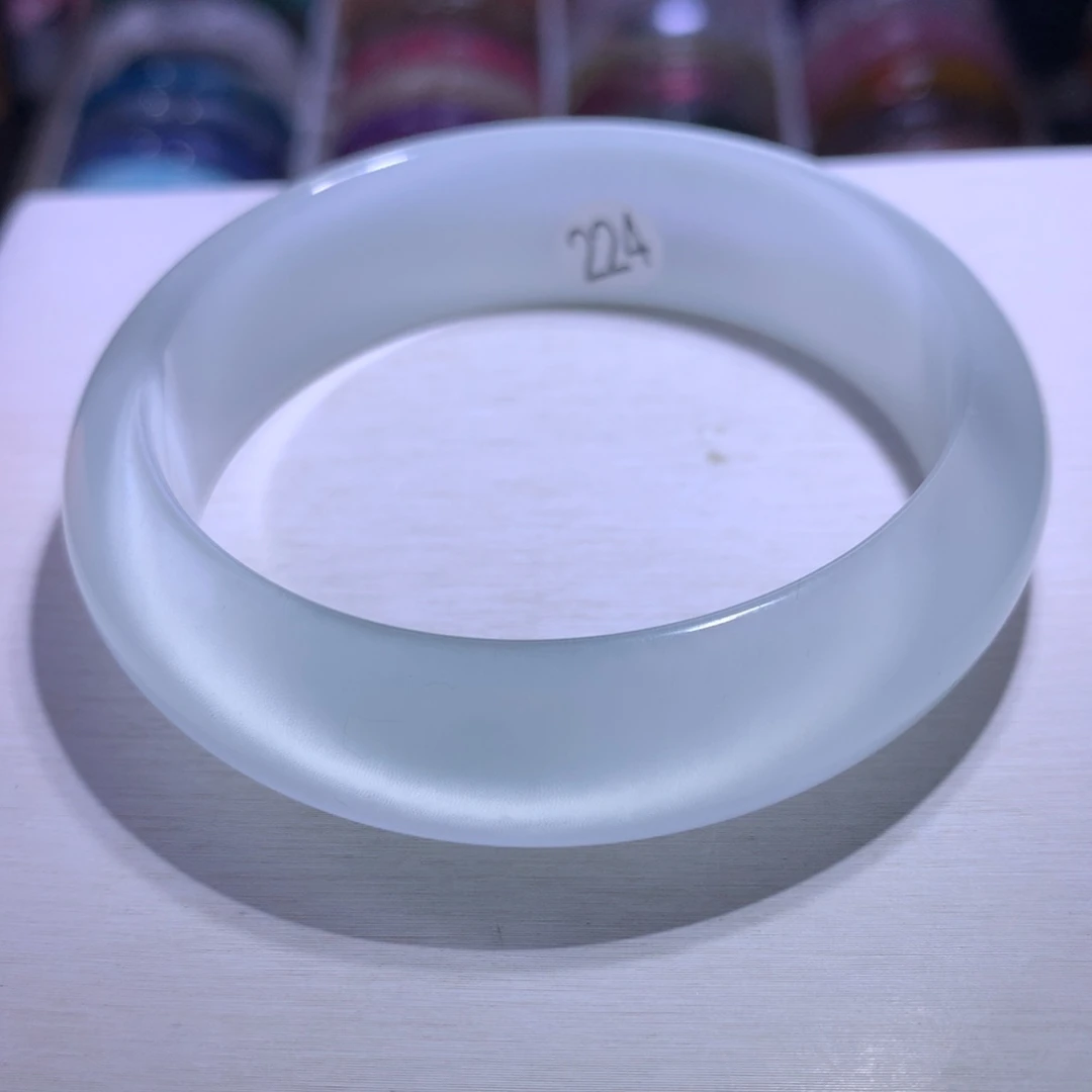 银S925镶嵌手镯水晶猫眼60.2圈224