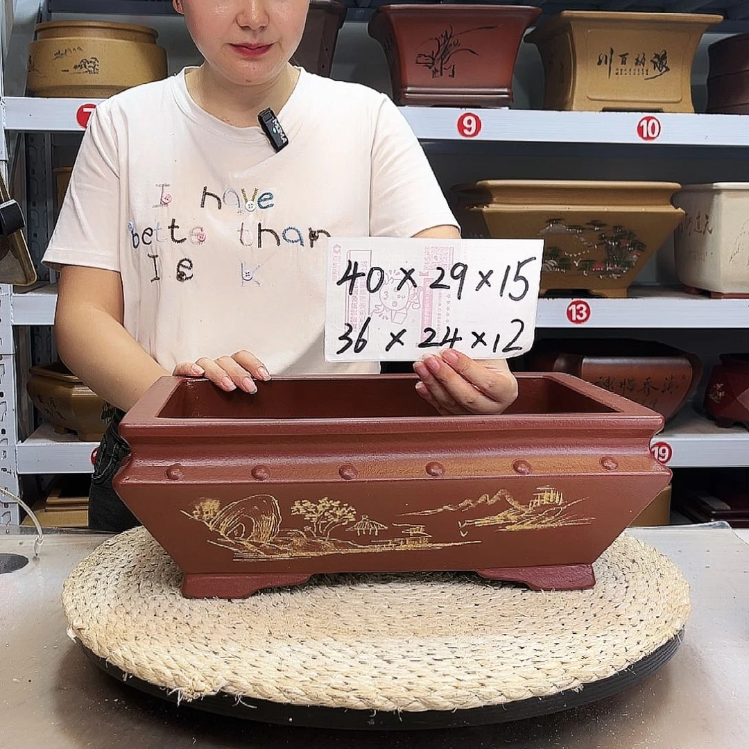 紫砂花盆紫砂花盆