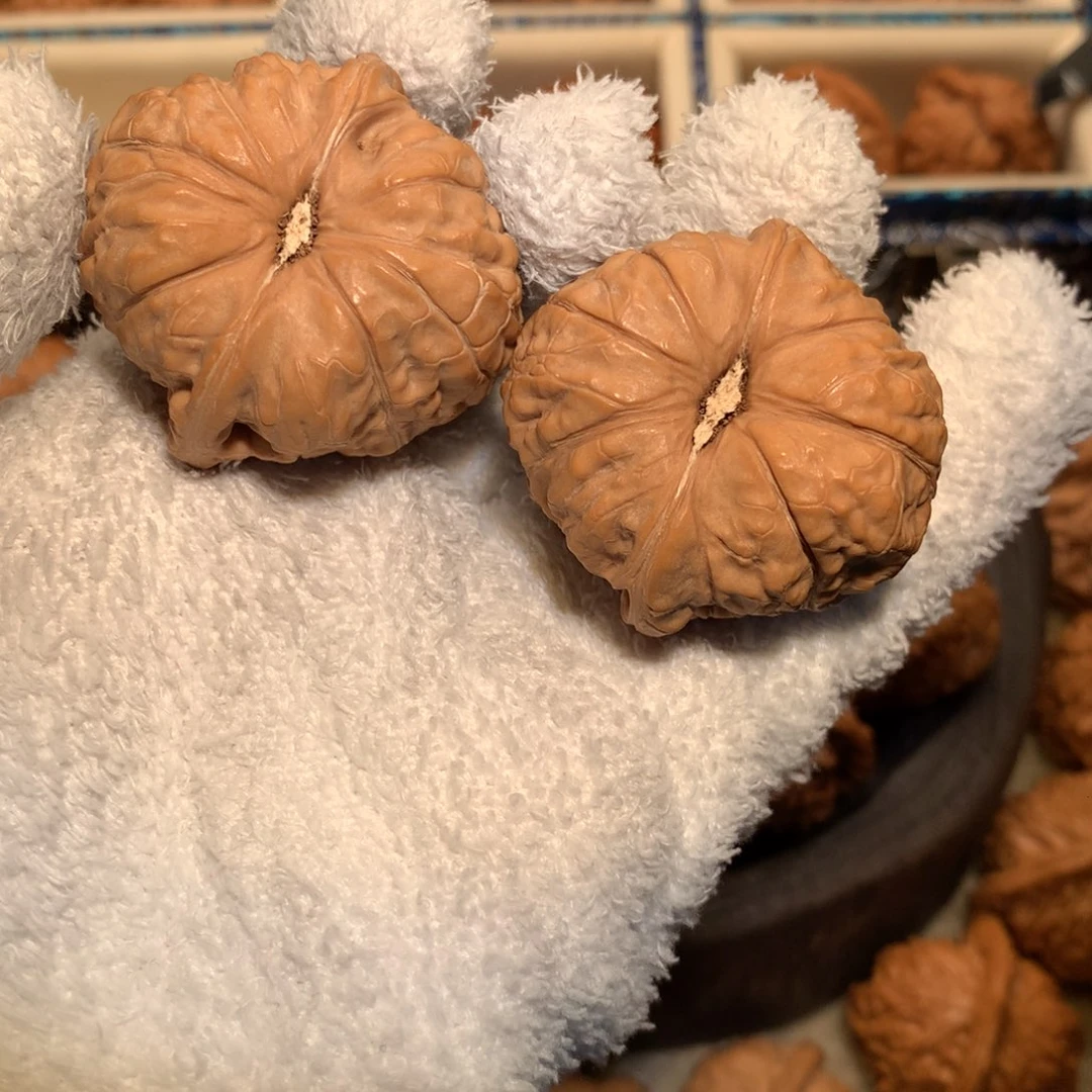 文玩核桃把件42全品 南瓜墩儿