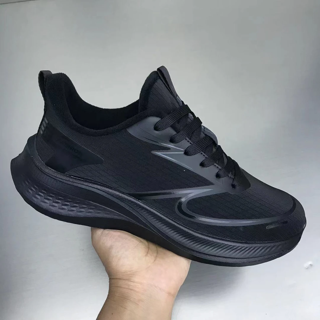 26093【单棉同款】超纤男鞋系带 保暖韩版休闲男士运动跑步一脚蹬