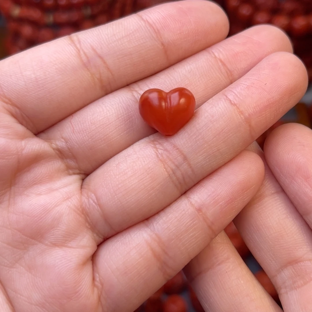 南红玛瑙天然川料瓦西屁桃13尺寸未镶嵌