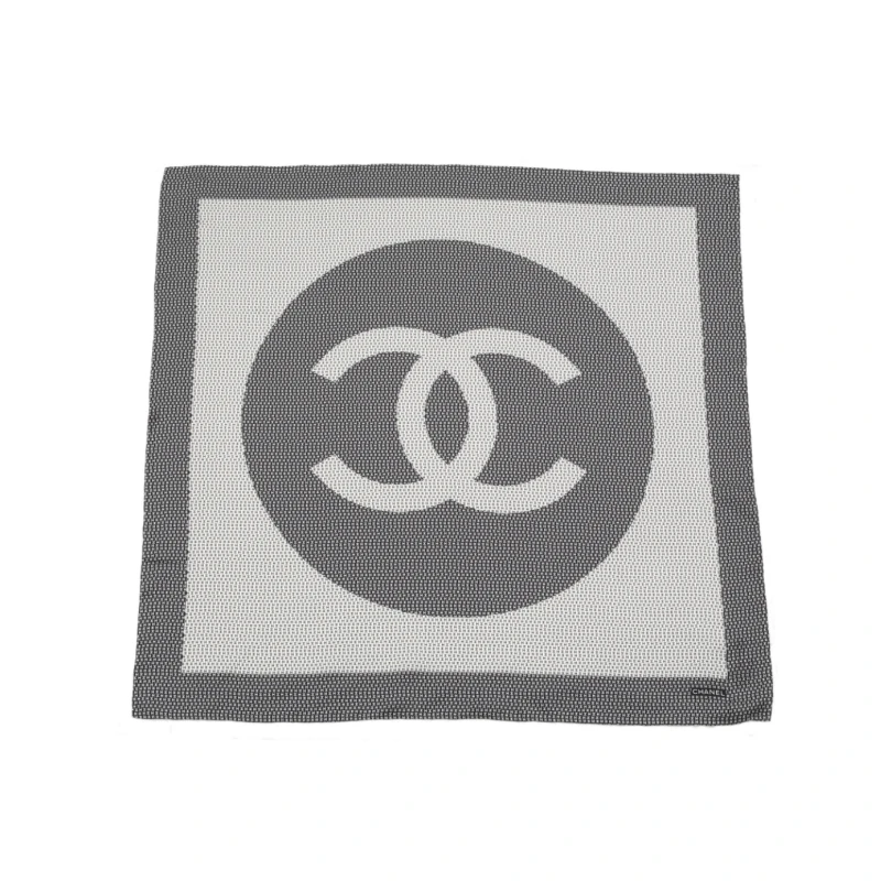 未使用 Chanel/香奈儿 小花Jerry25A 满印双C小LOGO 丝巾