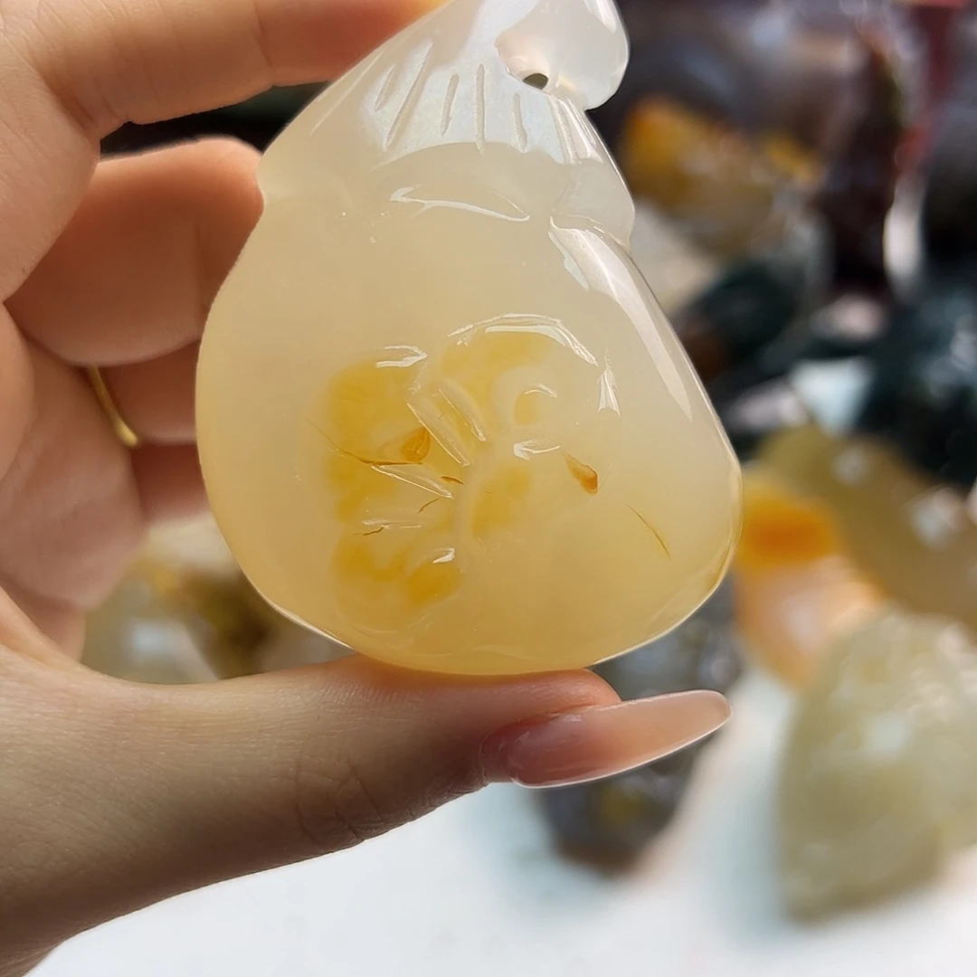 玛瑙/玉髓未镶嵌项链